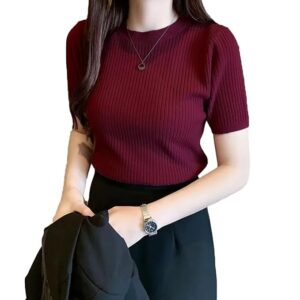 Round Neck Regular Top for Women